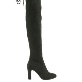 Botas negras elásticas por encima de la rodilla Filippo 996 negro