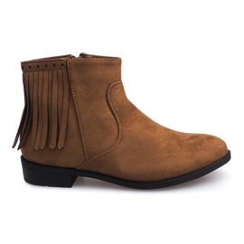 Botas de ante al estilo Boho 8355 Camel marrón