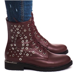 Botas Con Piel E4928 Vino rojo