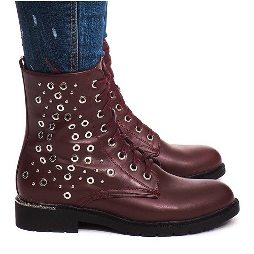 Botas Con Piel E4928 Vino rojo