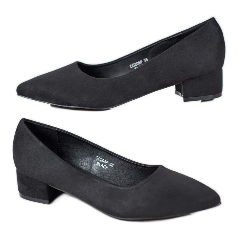 Seastar Bombas de tacón plano negro