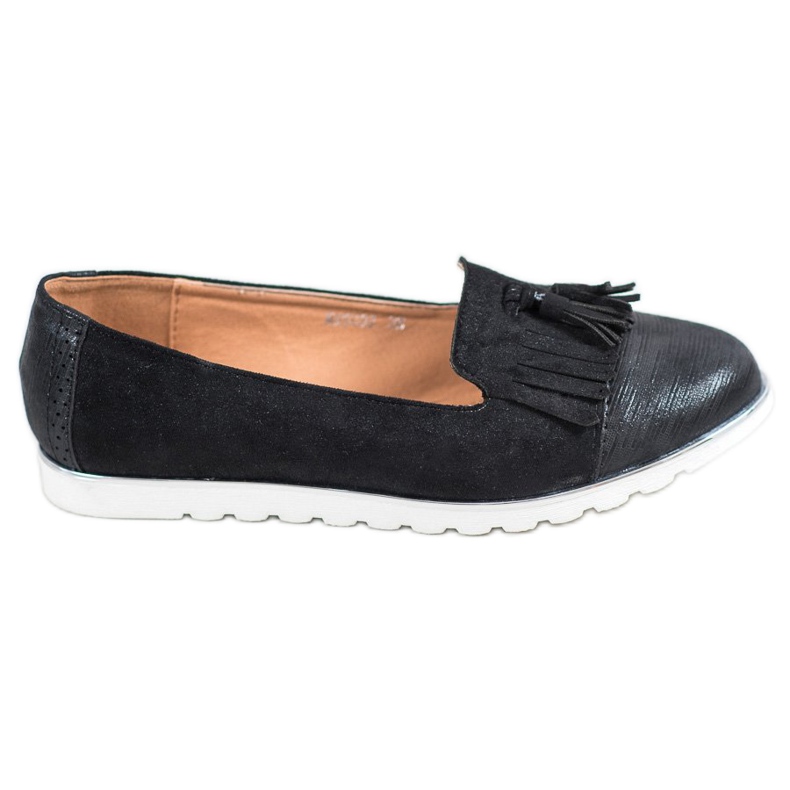 SHELOVET Señores con flecos negro