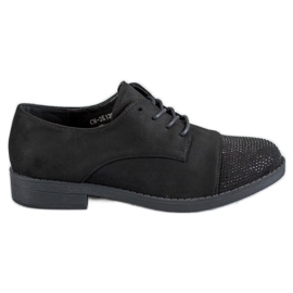 Best Shoes Zapatos con cristales negro