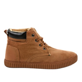 Zapatillas de hombre con aislamiento marrón AN06