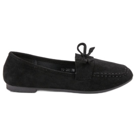 Nio Nio Mocasines de ante negro