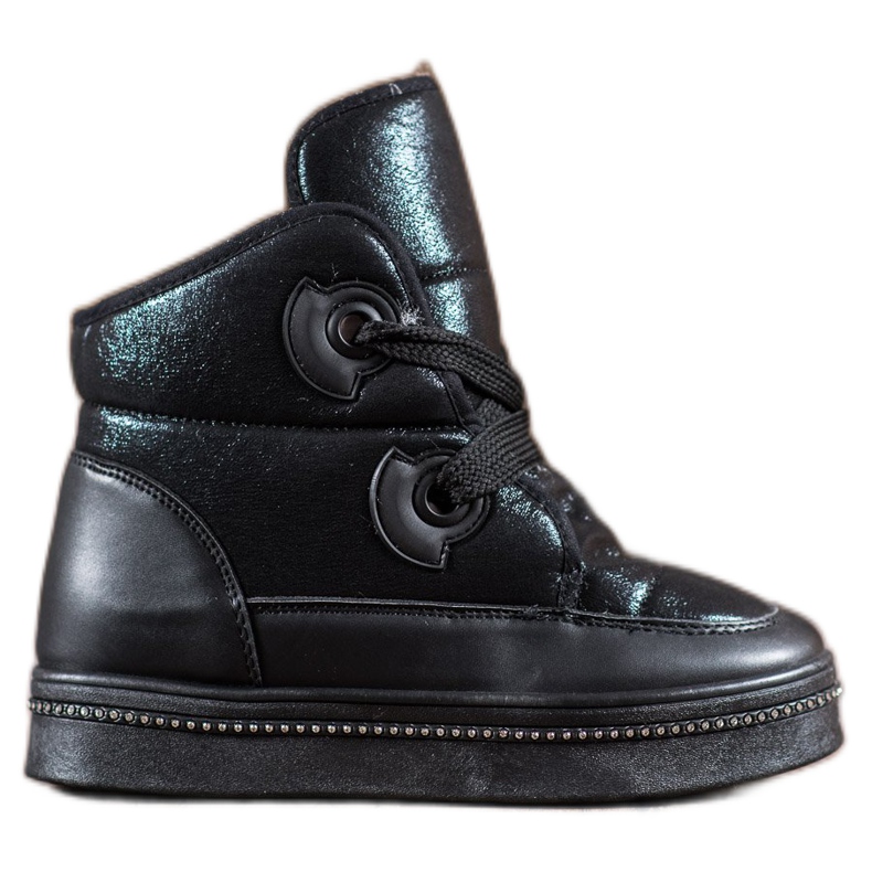 RTX WALK Botas de nieve con cristales negro