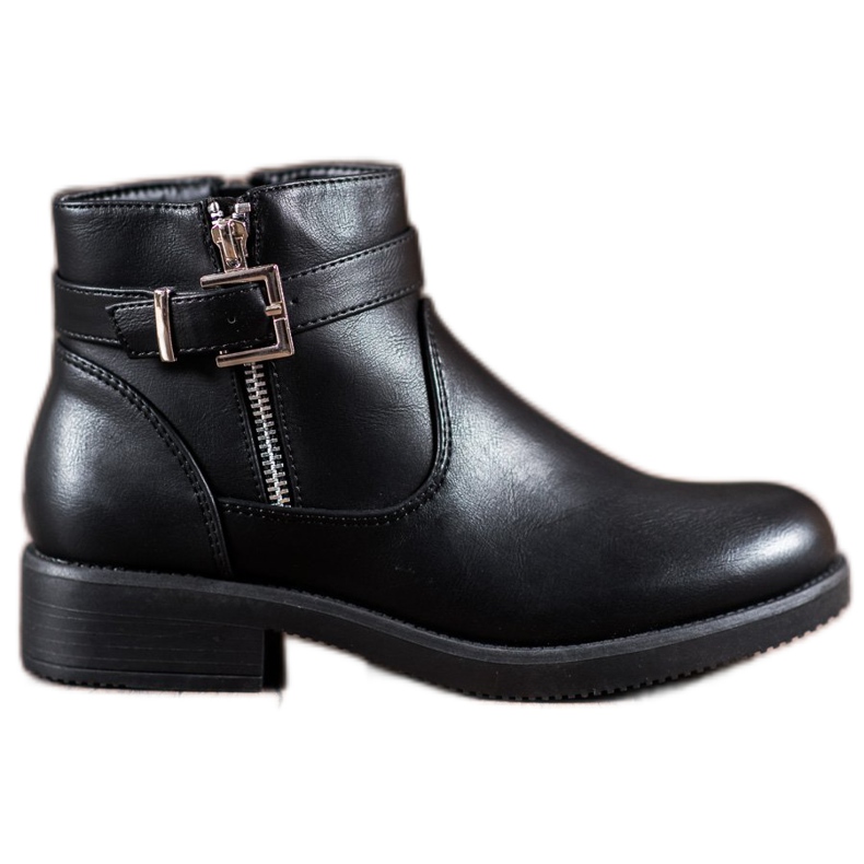 Abloom Botines de piel ecológica negros