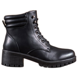 Abloom Botas con cordones negro Abloom Botas con cordones negro