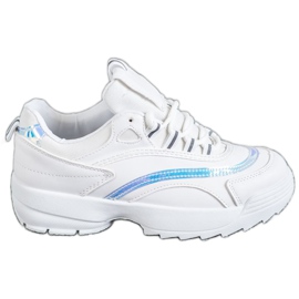 SHELOVET Zapatillas blancas de moda blanco