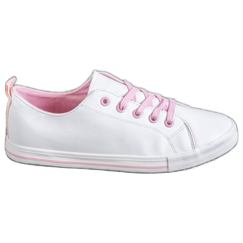 SHELOVET Zapatillas cómodas blanco