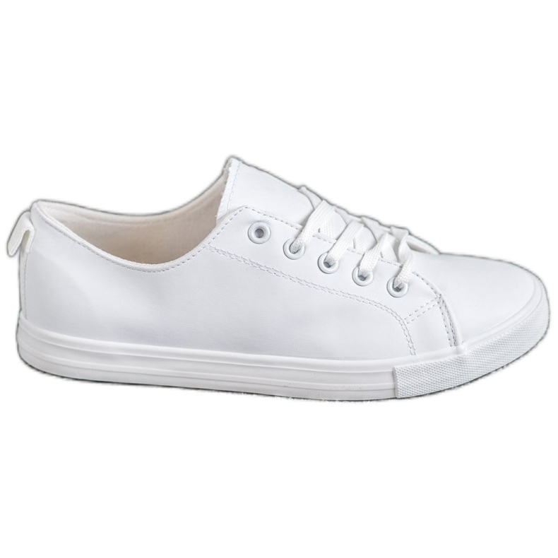 SHELOVET Zapatillas cómodas blanco