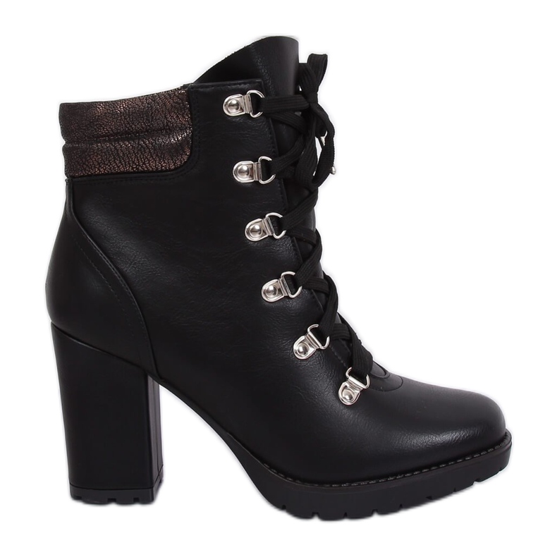 Tacones negros 8992-PU Negro