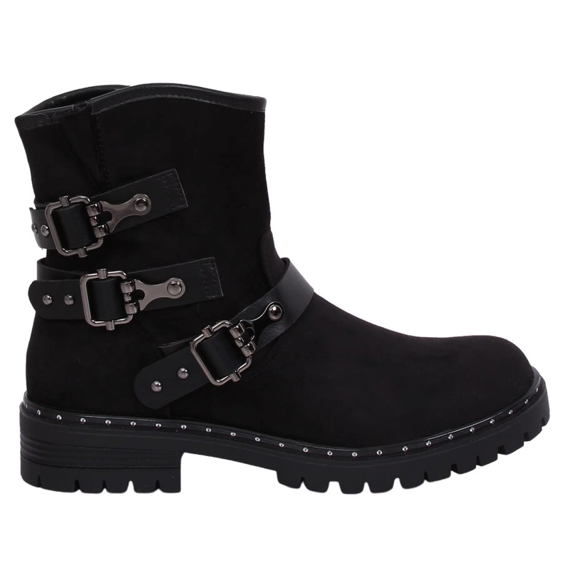 Botas negras planas de mujer negras BH5502 Black negro Botas negras planas de mujer negras BH5502 Black negro