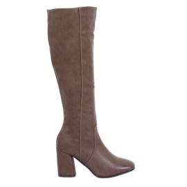 Tacones altos clásicos beige 5319 Caqui