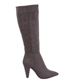 Gris Tacones altos clásicos 8677 Gris