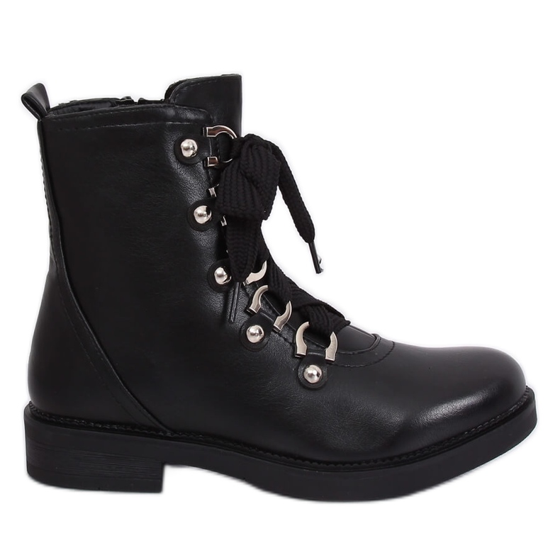 Botas militares negras LJ001 Black negro Botas militares negras LJ001 Black negro