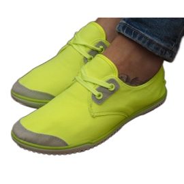 Lycra 1603 zapatillas amarillas con cordones amarillo