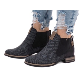 Botines Chelsea negros HX2U306-1B