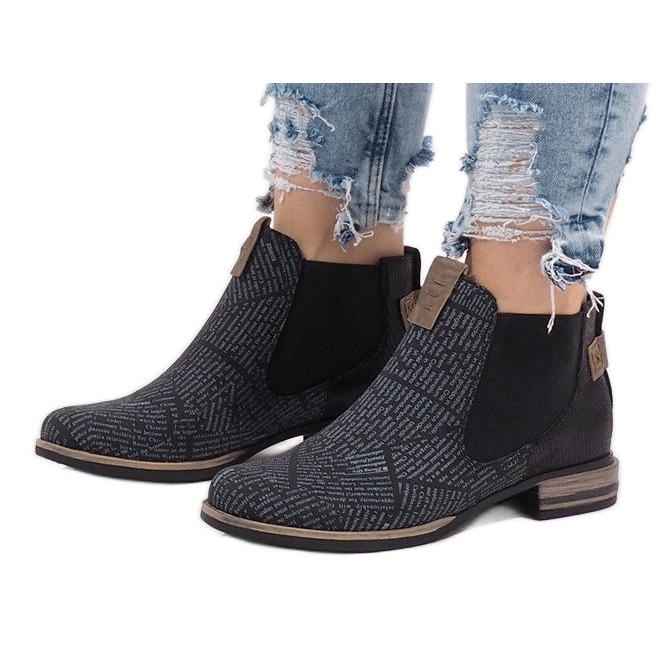Botines Chelsea negros HX2U306-1B