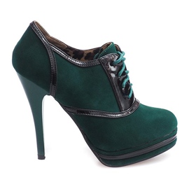 Botas elegantes de tacón alto KA5513 Verde Botas elegantes de tacón alto KA5513 Verde