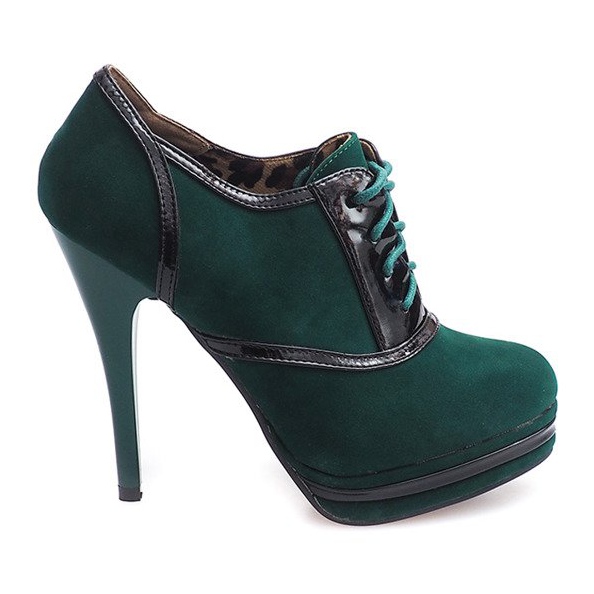 Botas elegantes de tacón alto KA5513 Verde Botas elegantes de tacón alto KA5513 Verde