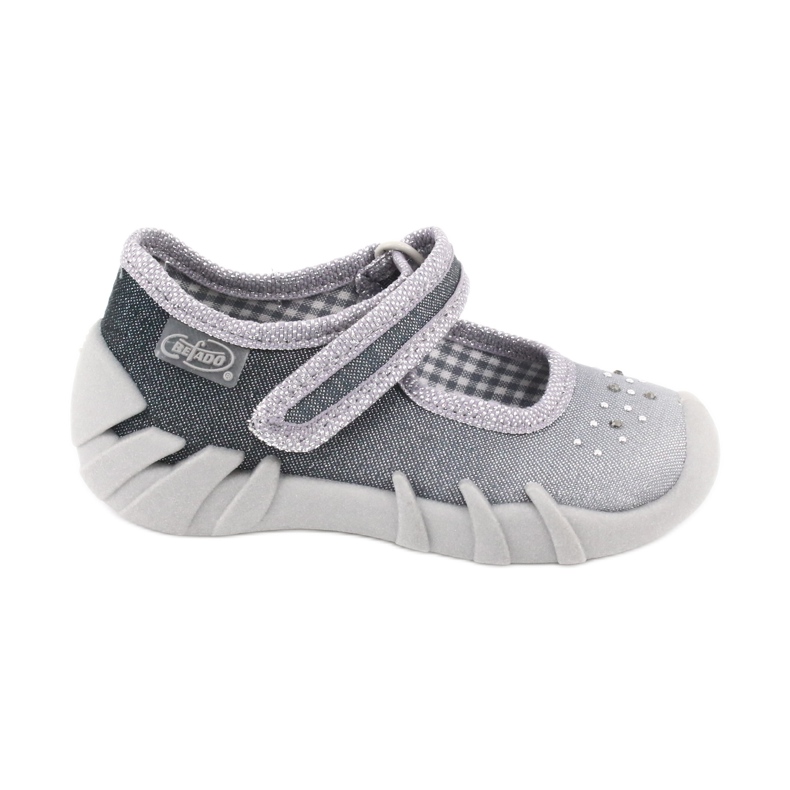 Calzado infantil befado 109P185 plata gris