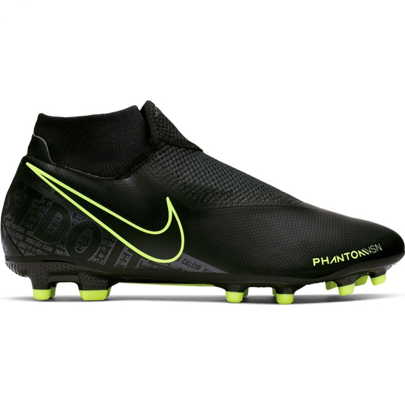 Zapatillas de fútbol Nike Phantom Vsn Academy Df FG / MG M AO3258-007 negro negro