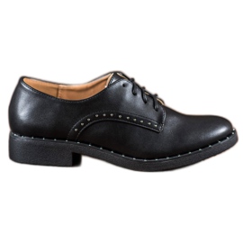Danic Zapatos con circonita cúbica negro
