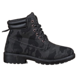 Marquiz Trappers con cordones Moro negro gris