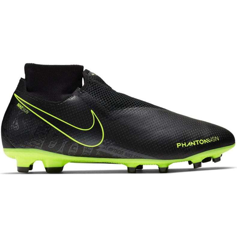 Botas de fútbol Nike Phantom Vsn Pro Df Fg M AO3266-007 negro negro