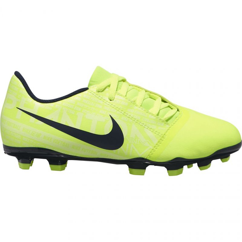 Zapatos de fútbol Nike Phantom Venom Club Fg Jr AO0396-717 amarillo amarillo