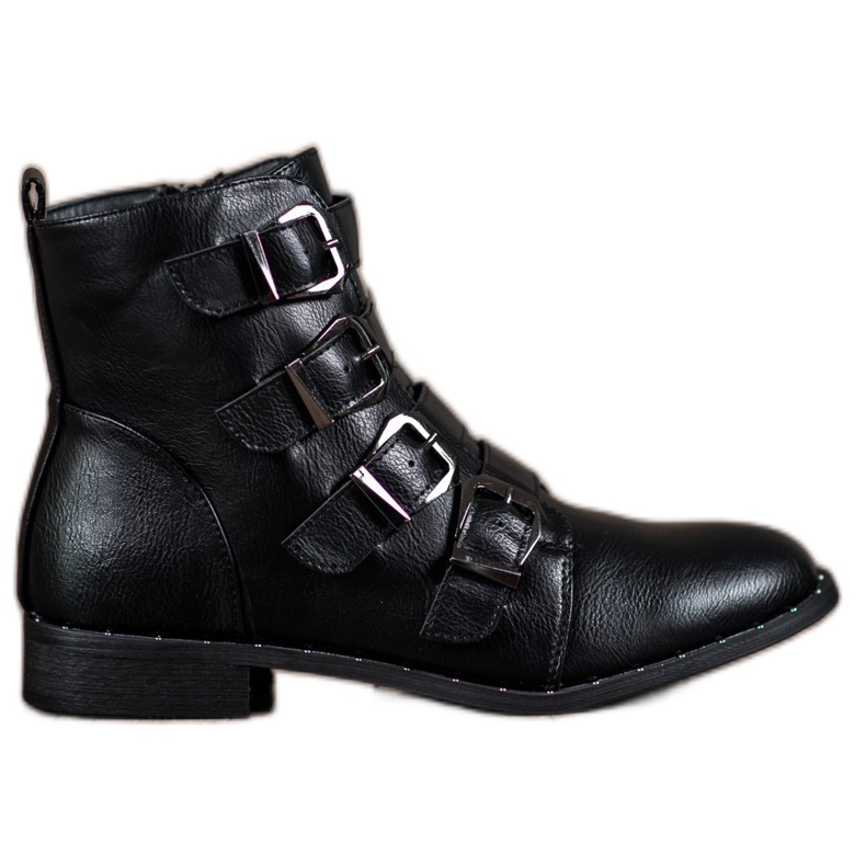 Cm Paris Botas con hebillas negro