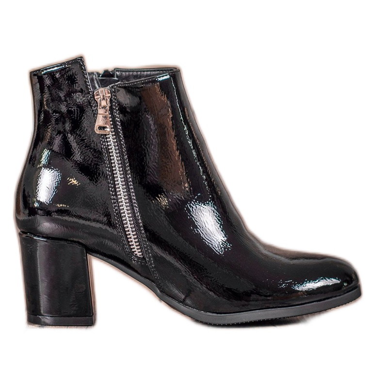 Botas VINCEZA lacadas negro