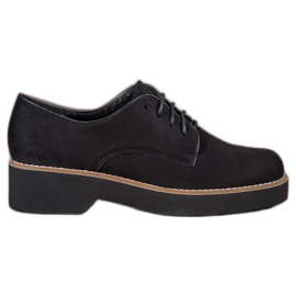 SHELOVET Zapatos de ante negros