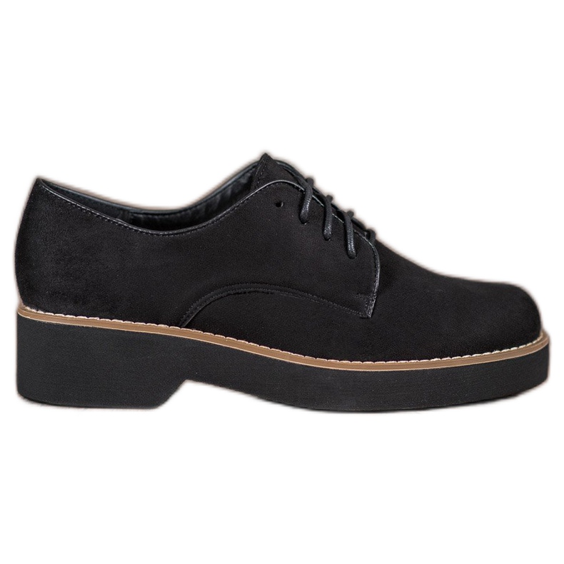 SHELOVET Zapatos de ante negros