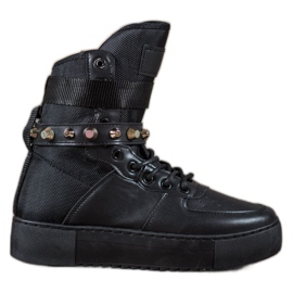 Diamantique Botas altas negras negro