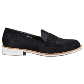 Bestelle Mocasines Con Purpurina negro