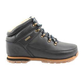 American Club Botas con cordones ES39 azul marino