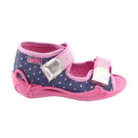 Calzado infantil befado 242P093 azul marino rosa gris