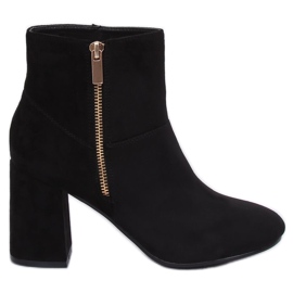 Botas negras de tacón 7759 Negro