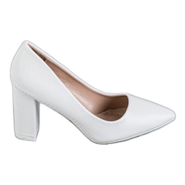 Diamantique Bombas blancas blanco