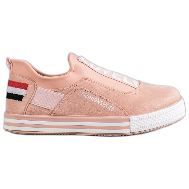 SHELOVET Zapatillas sin cordones Lovelo rosado