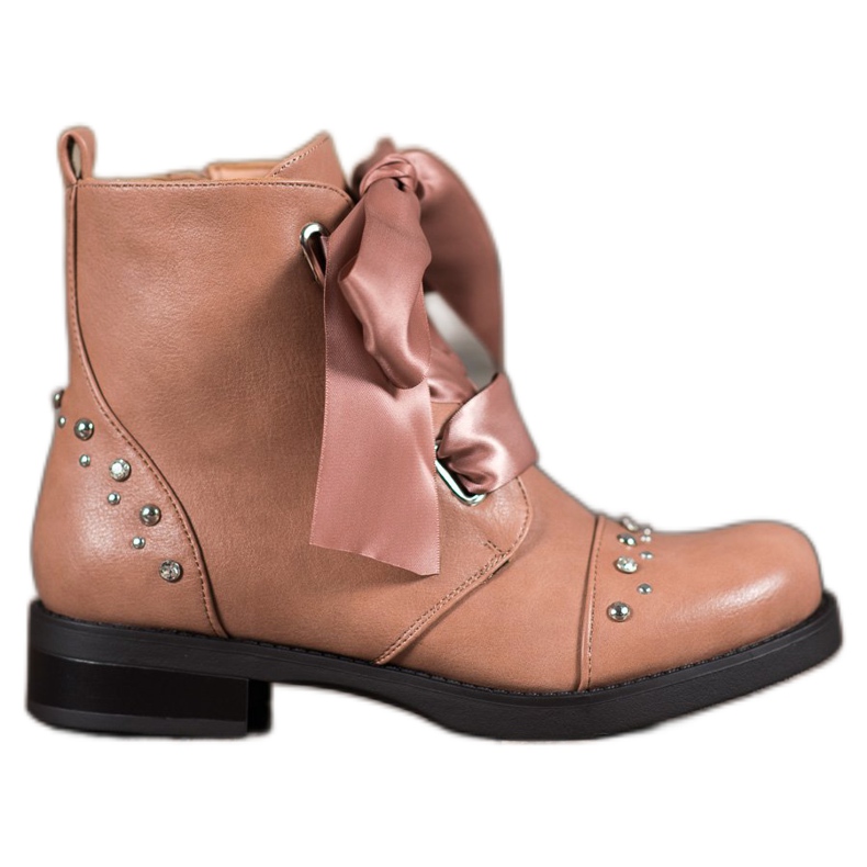 Bestelle Botas con lazo rosado