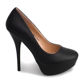 Zapatos De Tacón De Aguja En La Plataforma S3477-5 Negro Zapatos De Tacón De Aguja En La Plataforma S3477-5 Negro