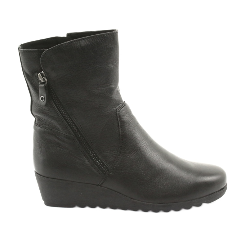 Caprice Botas de cuña negro