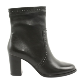 Botas altas Caprice con pedrería, negro