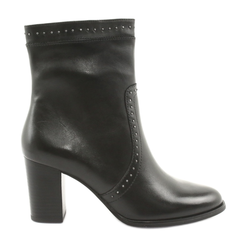 Botas altas Caprice con pedrería, negro