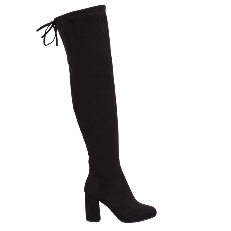 Botas negras de tacón PE239P Negro