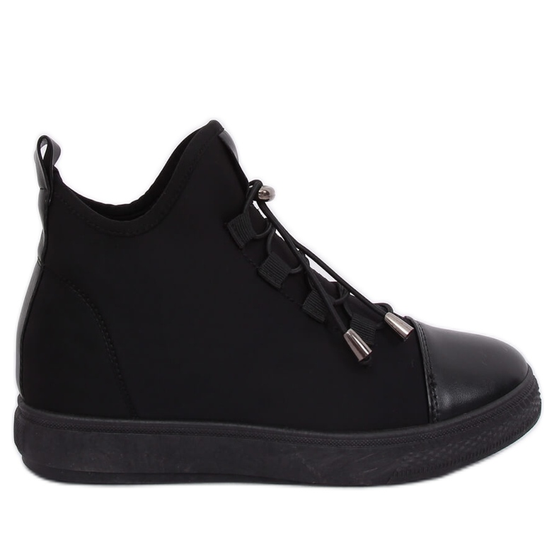 Black XY-35 Zapatillas negras con aislamiento de neopreno negro