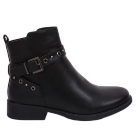 Botines Chelsea negros para mujer KL-578 Negro Botines Chelsea negros para mujer KL-578 Negro